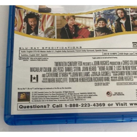 Home Alone 2: Lost in New York [Blu-ray] DVD, James Cole, Jedediah Cohen - Picture 5 of 8